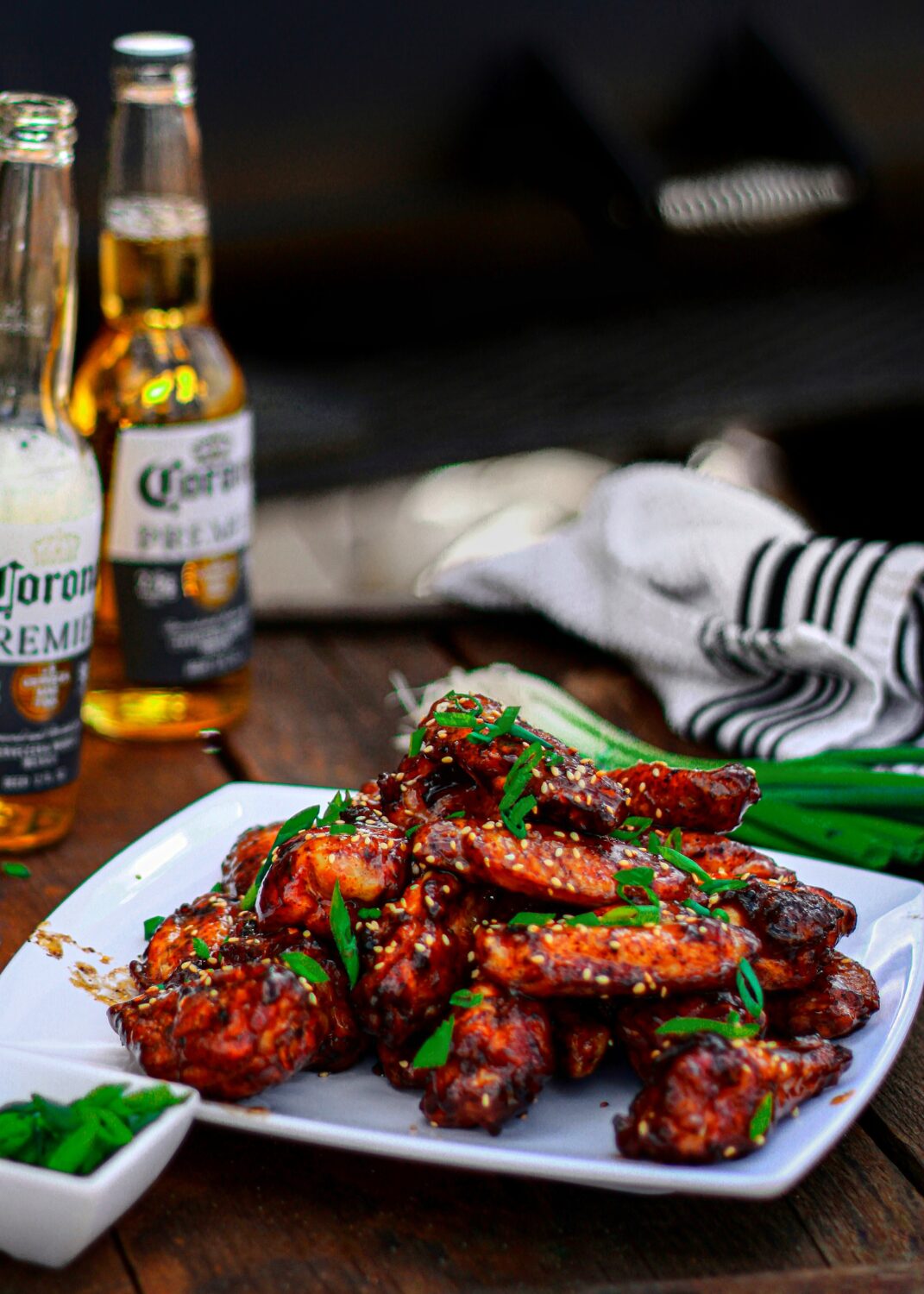 Smoked Apricot-Glazed Chicken Wings