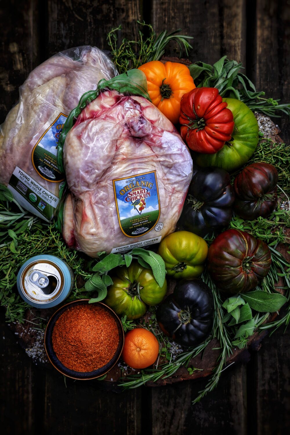 It may be just BBQ, but the perfect beer-brined beer can chicken over live fire starts with a kaleidoscope of the very best ingredients