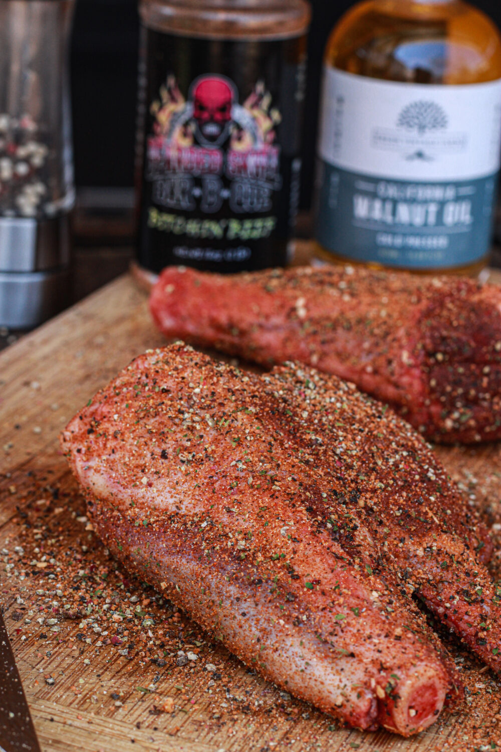 seasoned lamb shanks