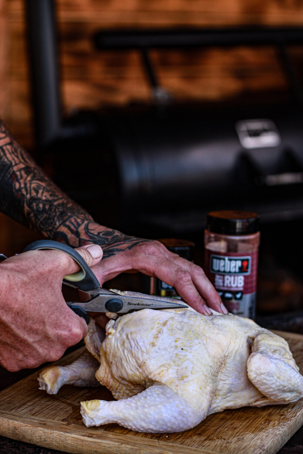 spatchcocking chicken