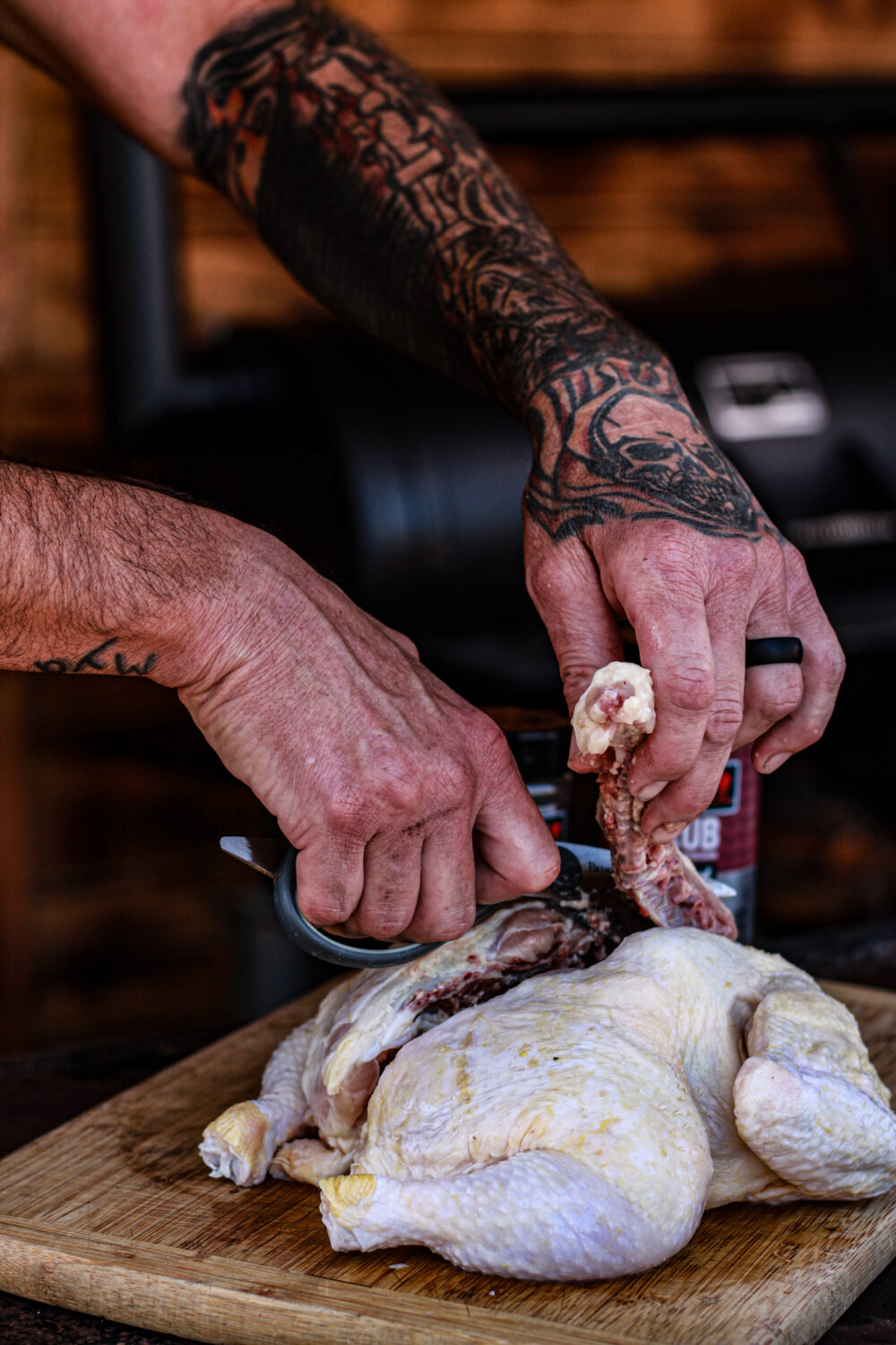 spatchcocking chicken